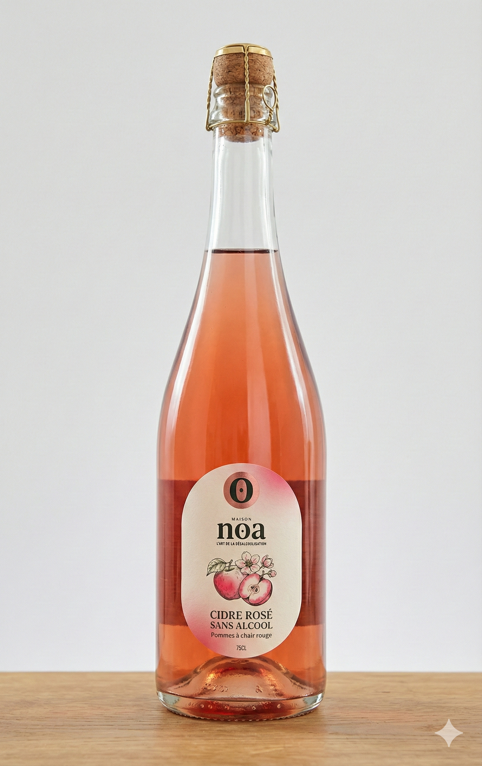 Bouteille Cidre Rosé Sans Alcool