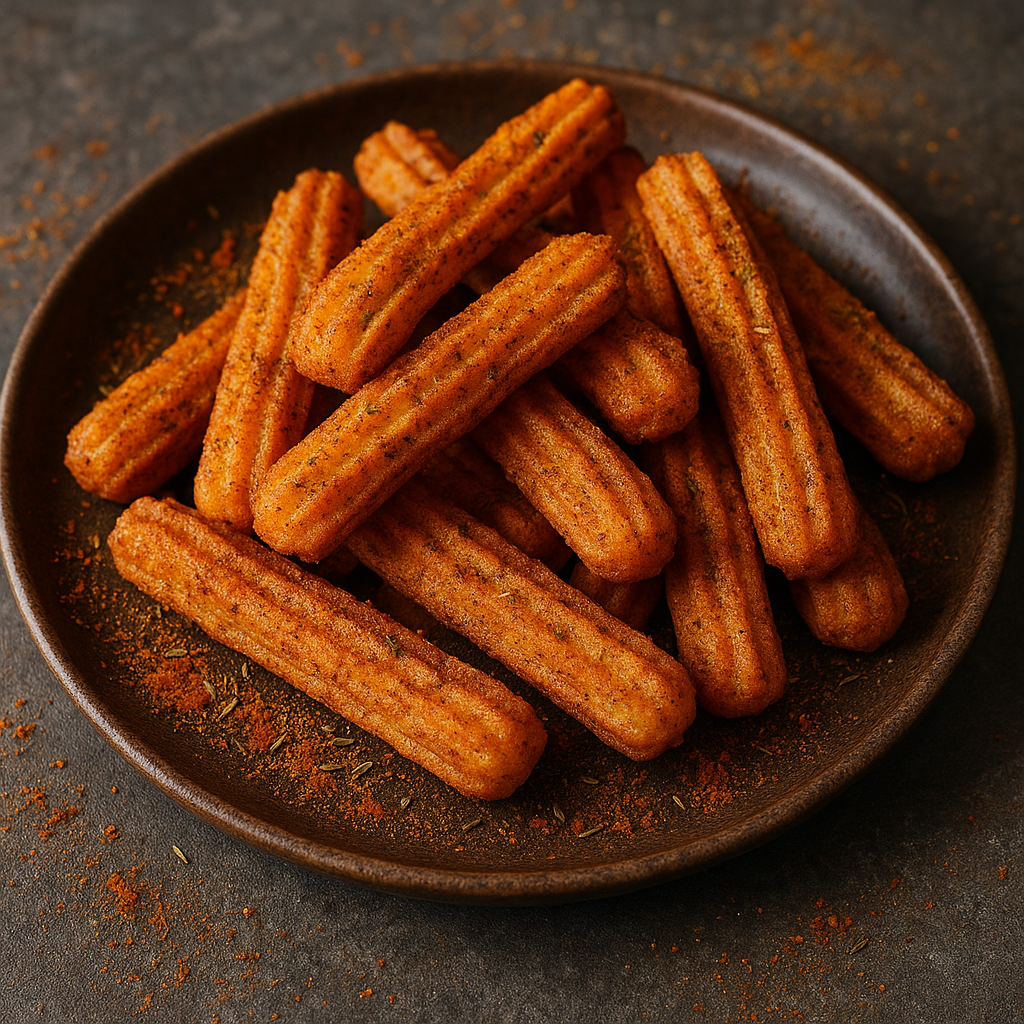 Churros salés croustillants