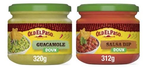 Sauces guacamole et poivrons pour arepas